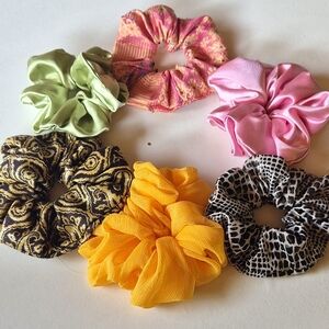 Spring Summer 6pc Scrunchie Set